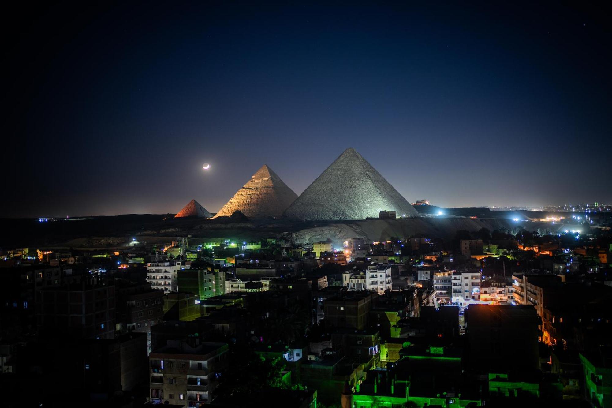 Oscar Pyramids View Hotell Nazlet el-Sîsi Exteriör bild