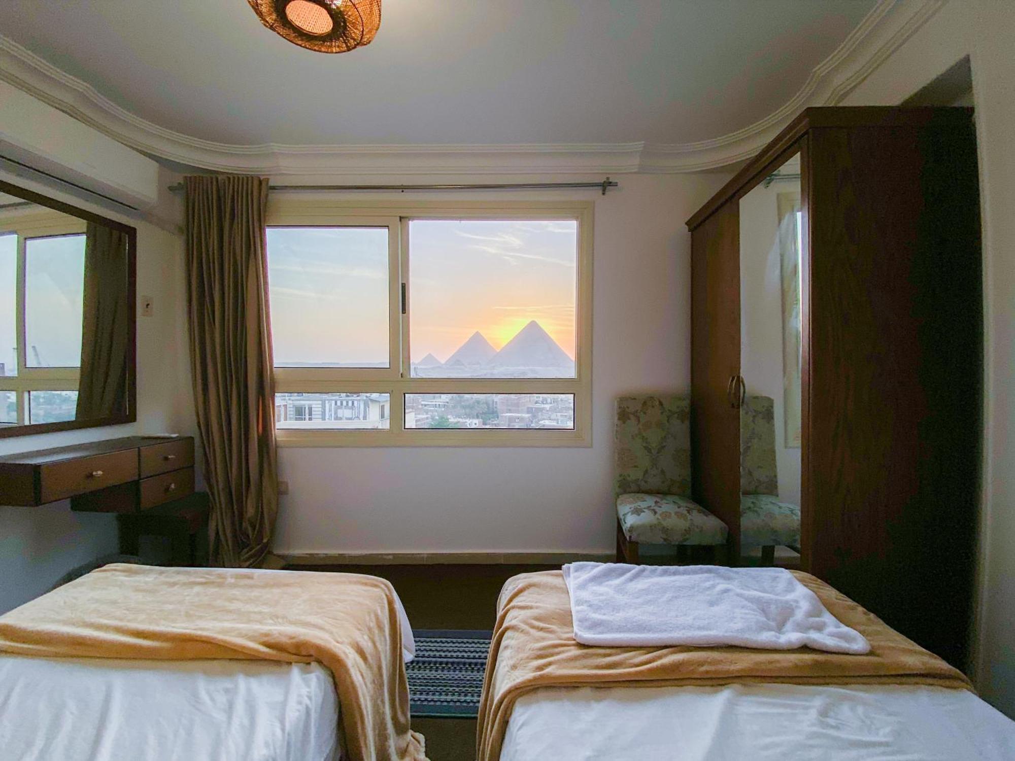 Oscar Pyramids View Hotell Nazlet el-Sîsi Exteriör bild