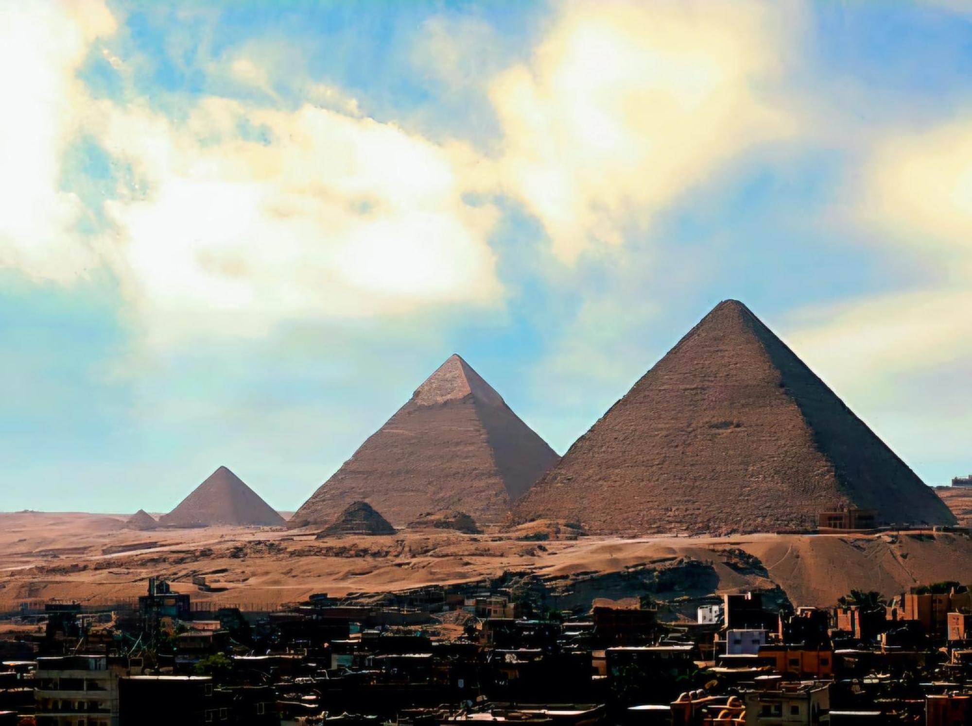 Oscar Pyramids View Hotell Nazlet el-Sîsi Rum bild