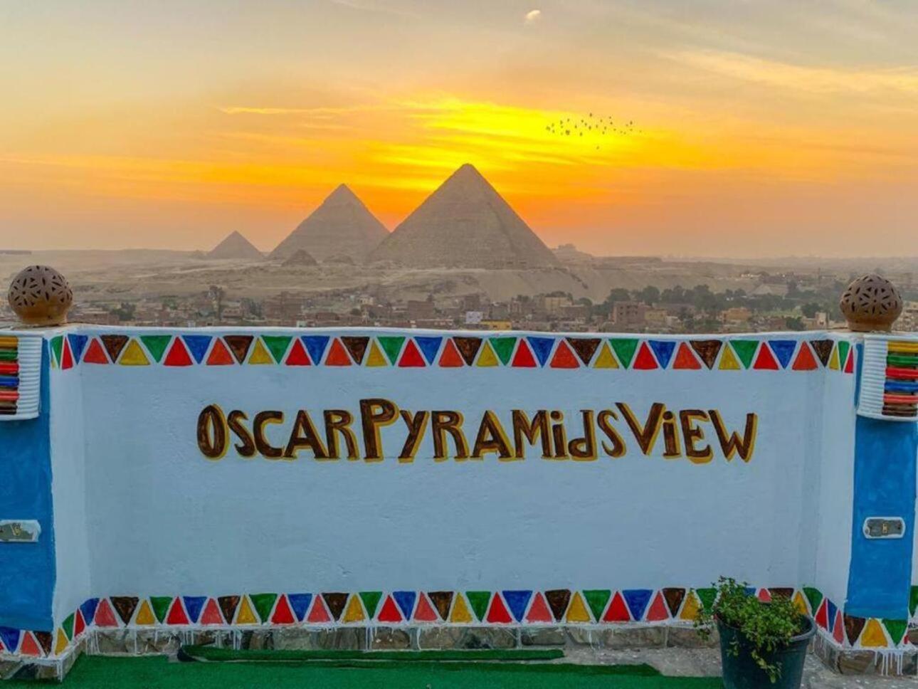 Oscar Pyramids View Hotell Nazlet el-Sîsi Exteriör bild
